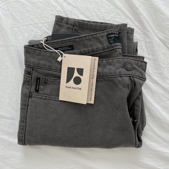 Frank & Oak Men's 30x30 Relaxed Tapered Fit Hemp Jean - Picture 2 of 4